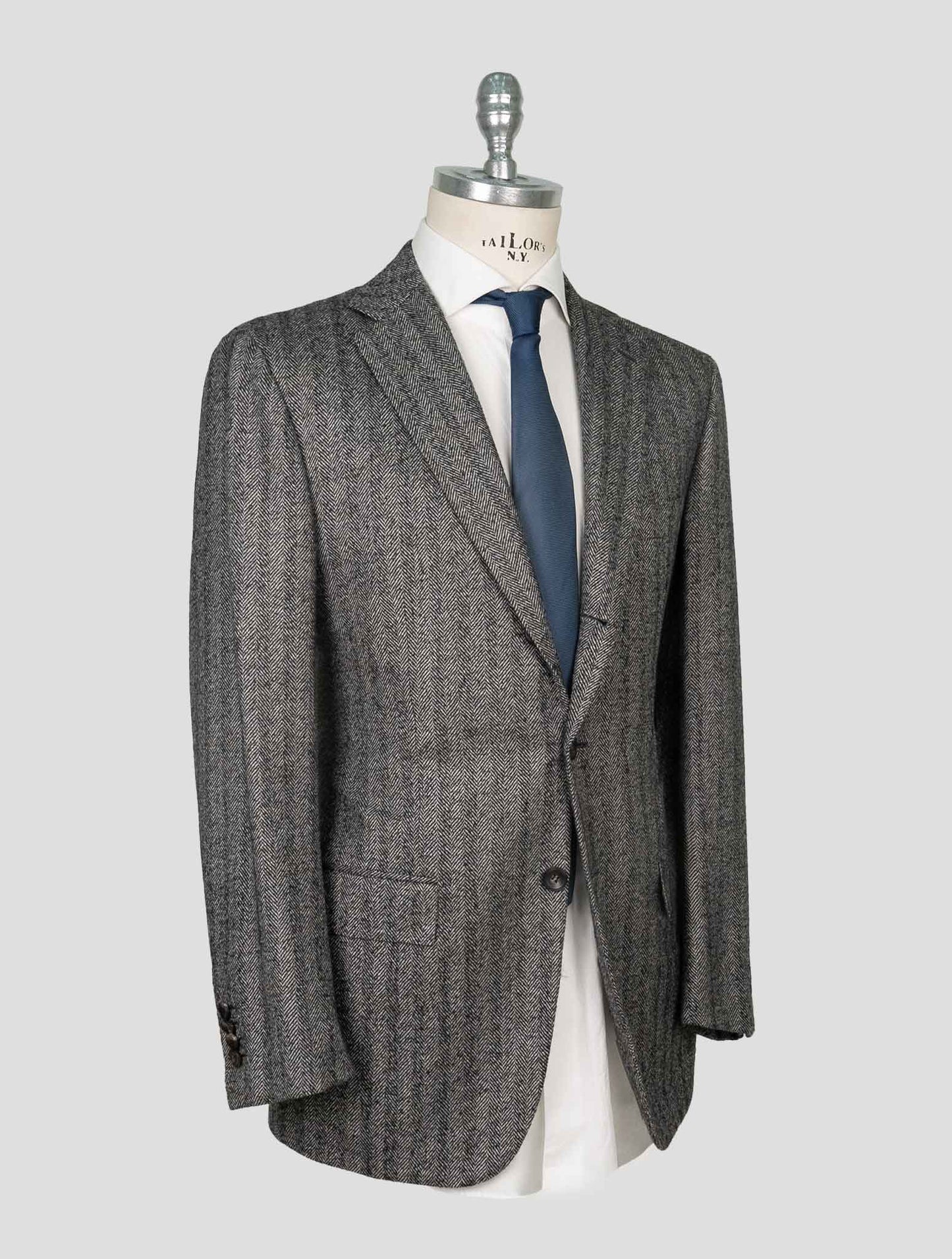 Kiton Gray Cashmere Blazer