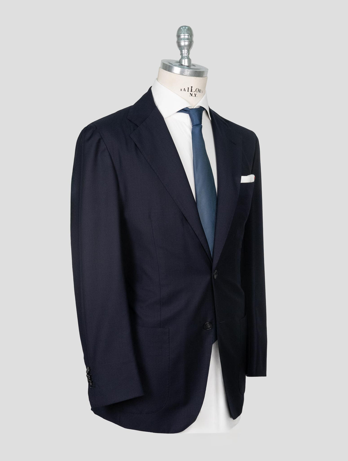 Kiton Blue Wool Suit