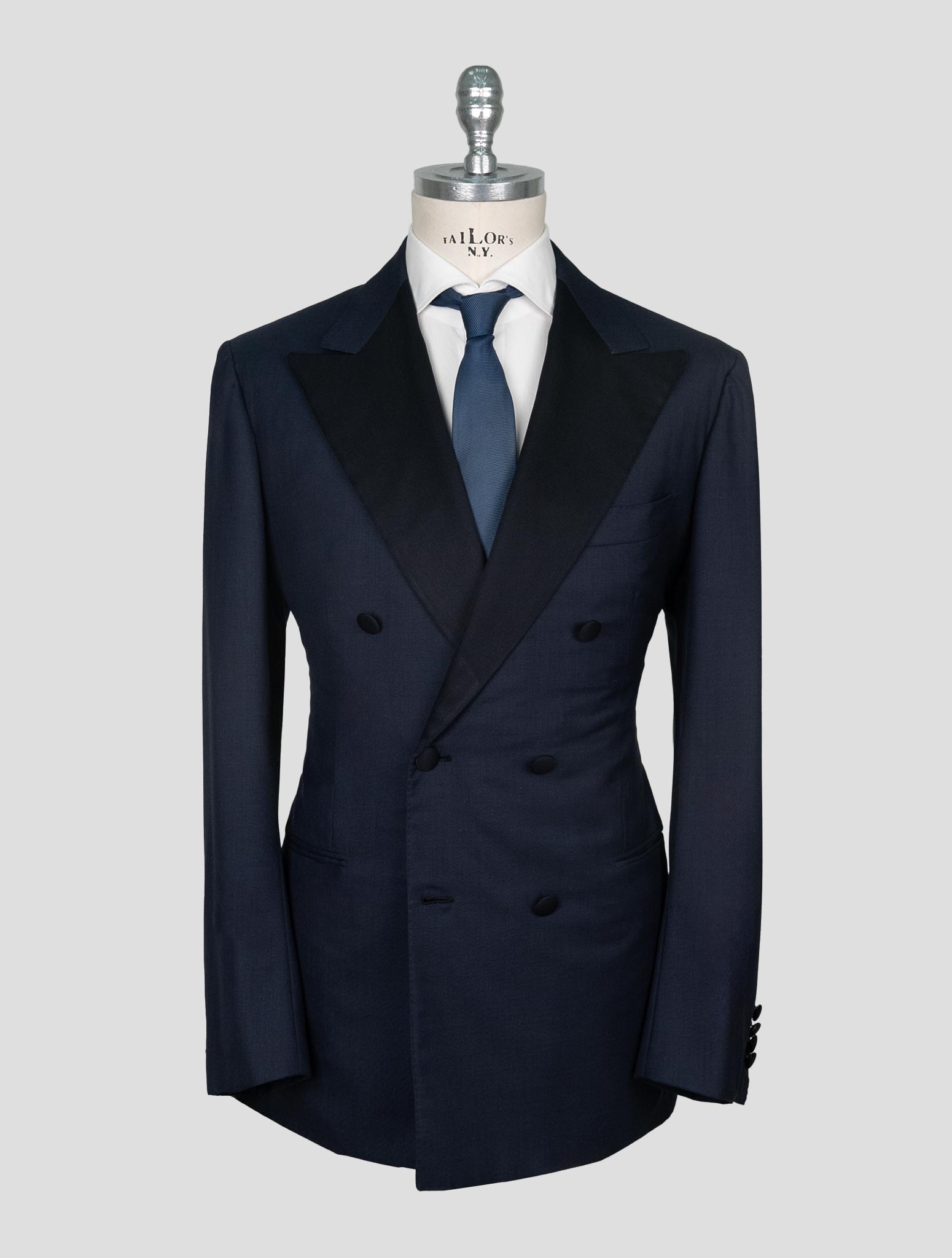 Kiton Black Wool 14 Micron Smoking Suit