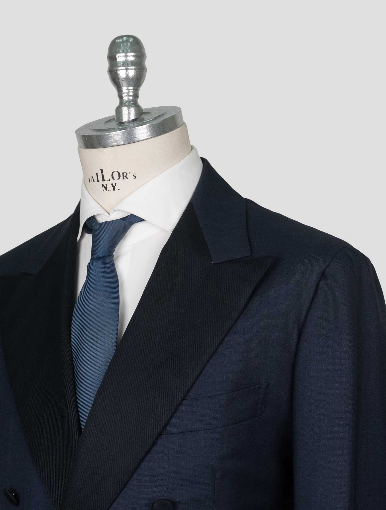 Kiton Black Wool 14 Micron Smoking Suit