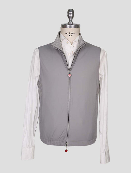 Kiton Gray Pl Viscose Ea Reverse Gilet