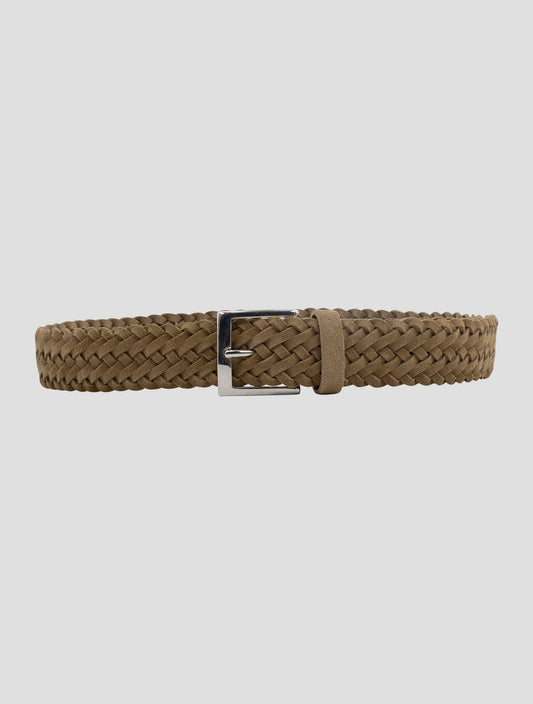 Kiton Brown Leather  Belt