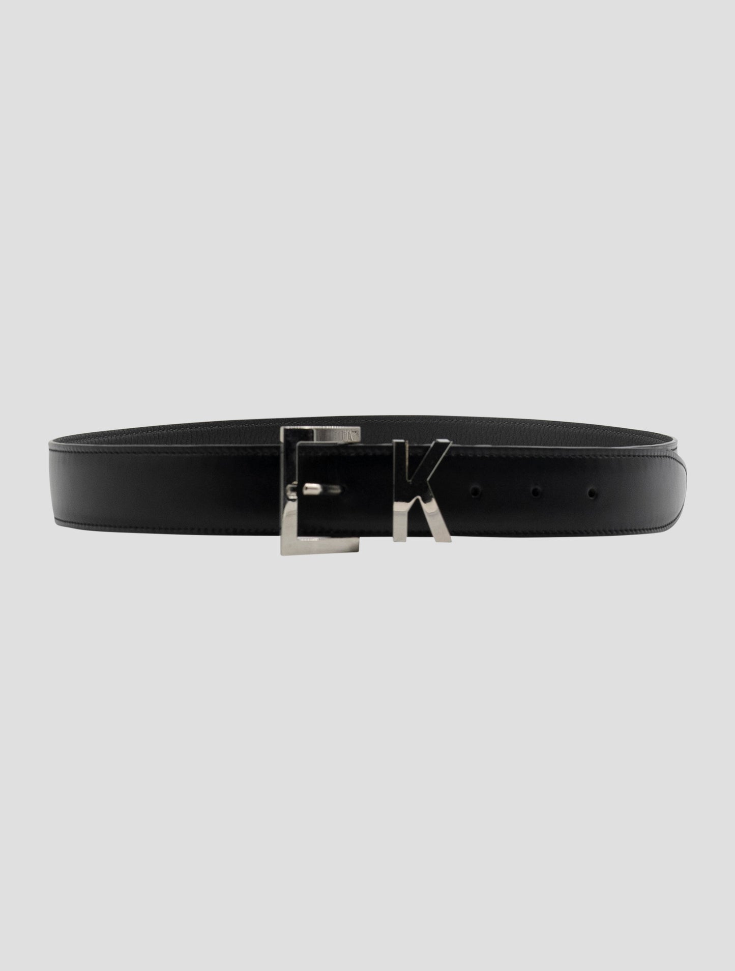 Kiton Black Leather Belt