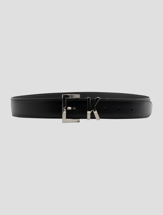 Kiton Black Leather Belt