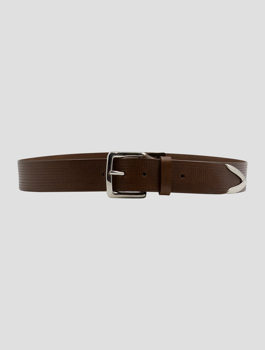 Kiton Brown Leather Belt
