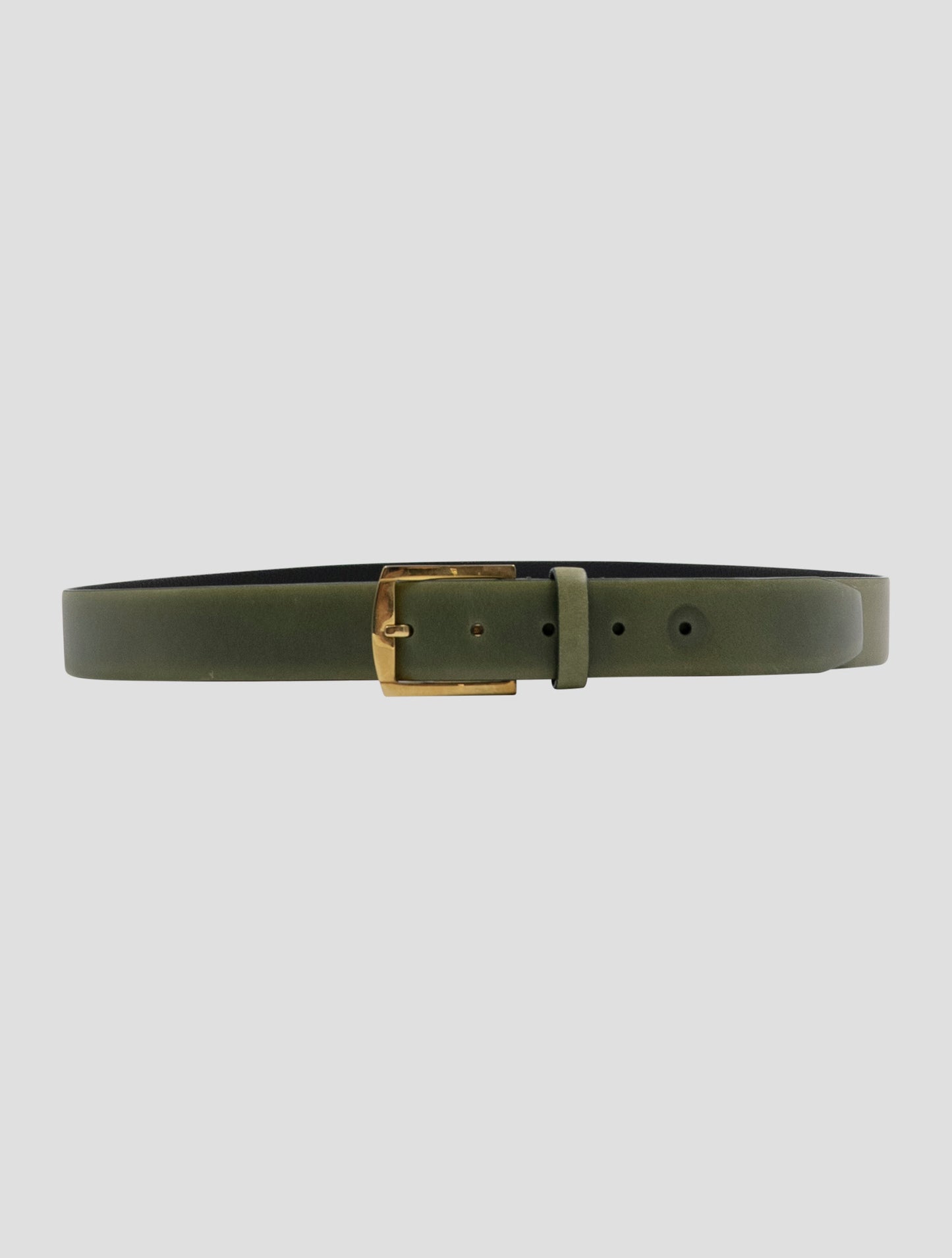 Kiton Green Leather Belt