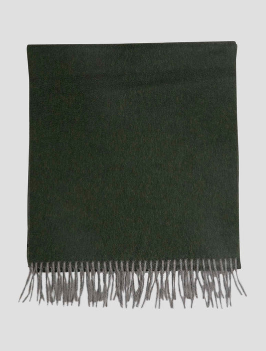 Kiton Green Cashmere Scarf 37x180