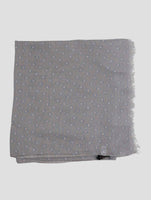 Kiton Light Blue Gray Silk 35x180