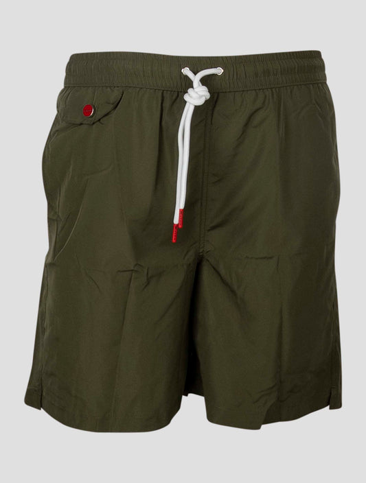 Kiton Green Pl Swim Trunks