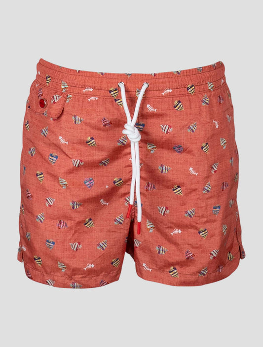 Kiton Orange Pl Swim Trunks