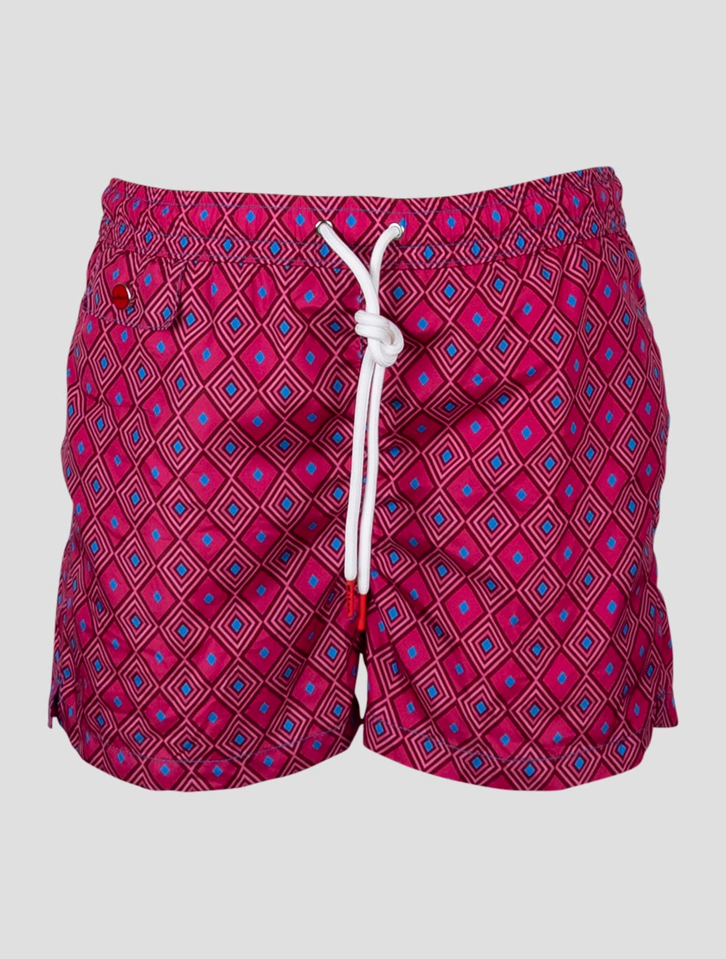 Kiton Fuchsia Light Blue Pl Swim Trunks