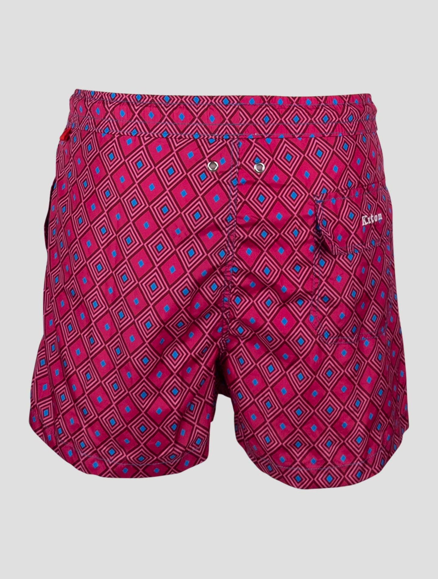 Kiton Fuchsia Light Blue Pl Swim Trunks