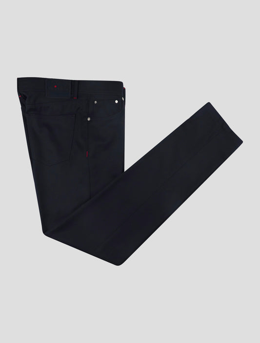 Kiton Blue Virgin Wool Pants Mod. Jeans