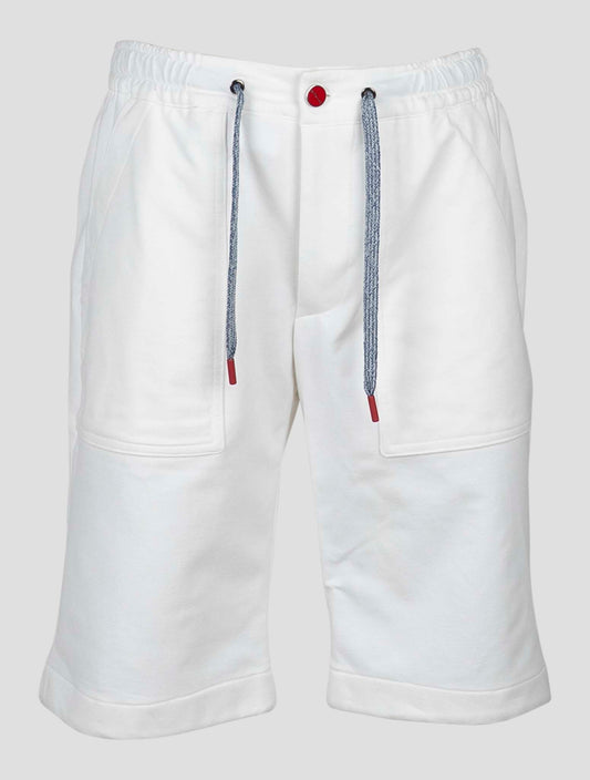 Kiton White Cotton Ea Short Pants
