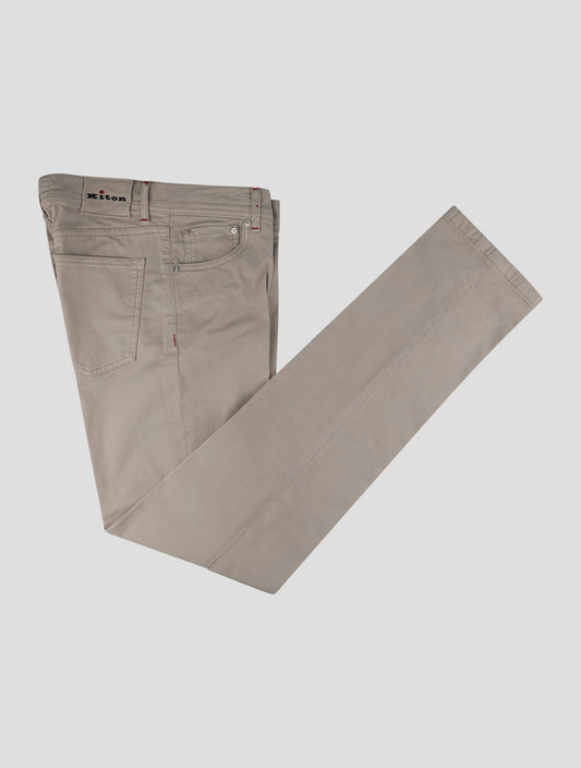 Kiton Beige Cotton Ea Jeans
