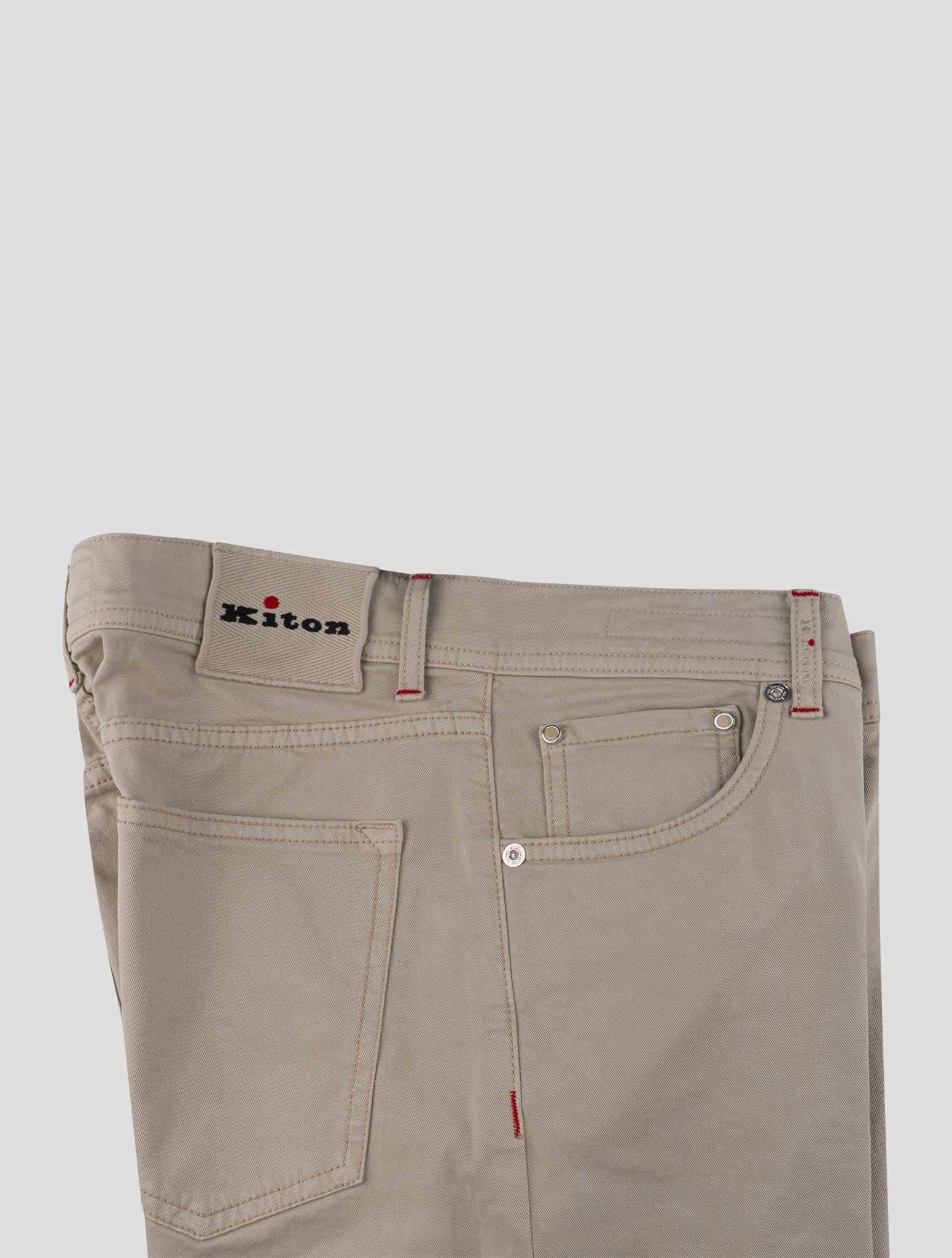 Kiton Beige Cotton Ea Jeans