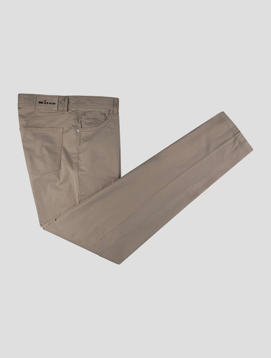 Kiton Beige Cotton Ea Jeans