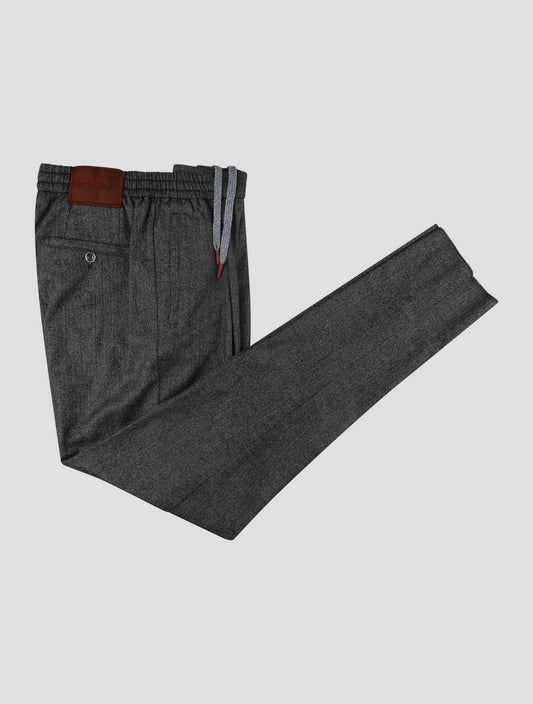 Kiton Gray Cotton Cashmere Ea Pants