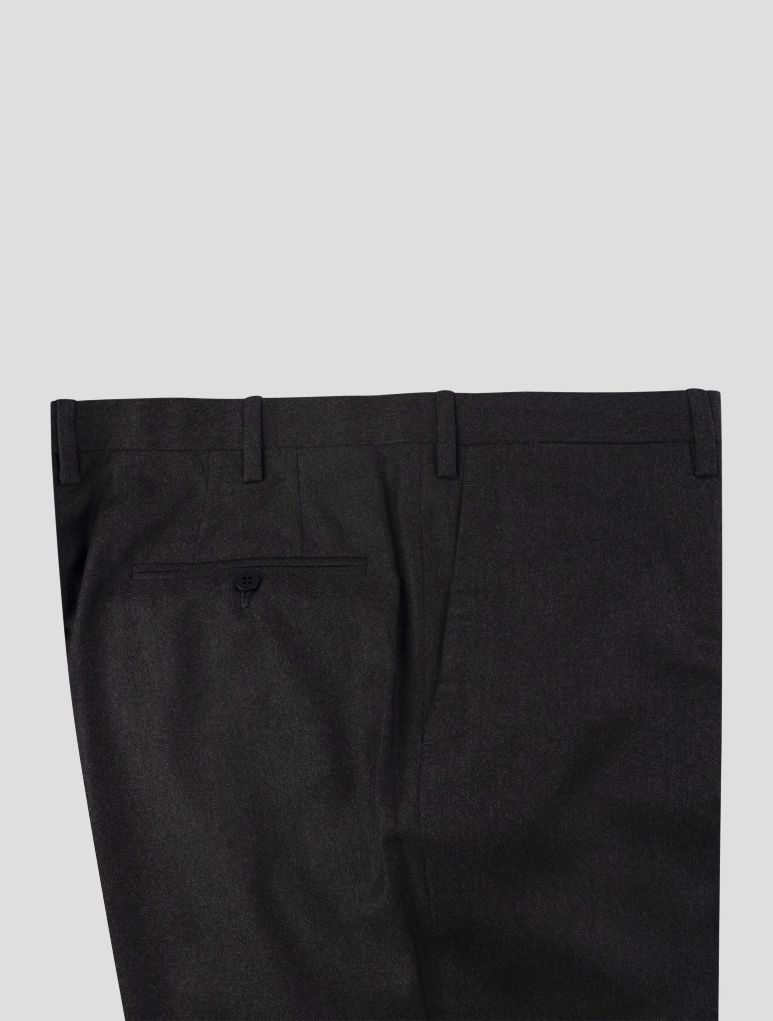 Kiton Gray Wool Dress Pants
