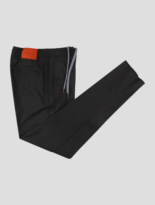 Kiton Gray Wool Ea Pants