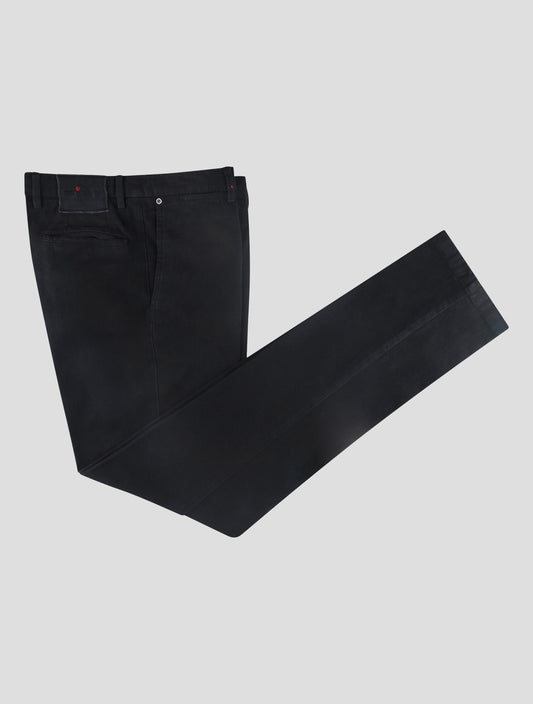 Kiton Black Cotton Ea Pants