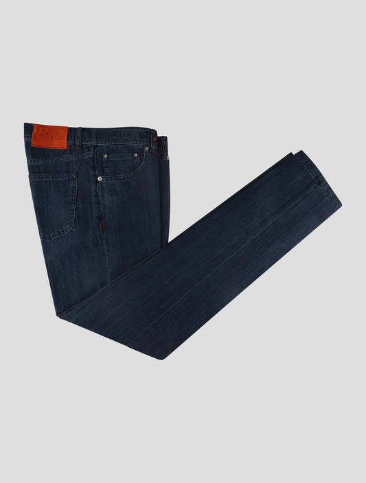 Kiton Blue Cotton Ea Jeans