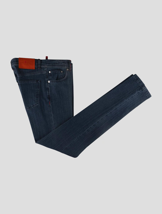 Kiton Blue Cotton Ea Jeans
