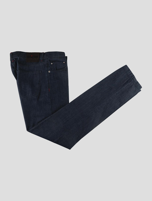 Kiton Blue Cotton Ea Jeans