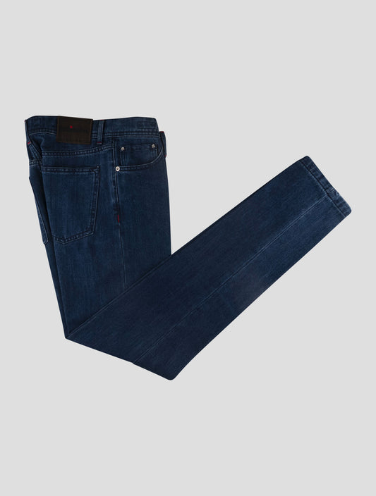 Kiton Blue Cotton Ea Jeans