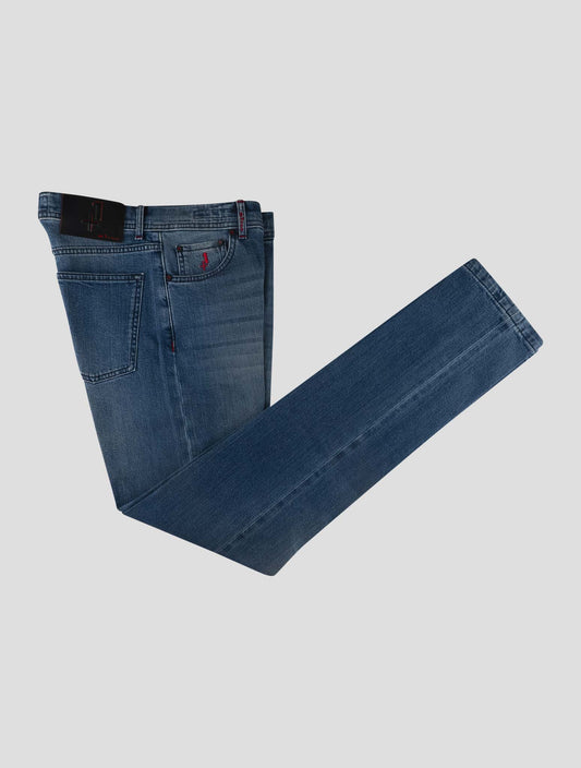 Kiton Blue Cotton Ea Special Edition Plus One Jeans