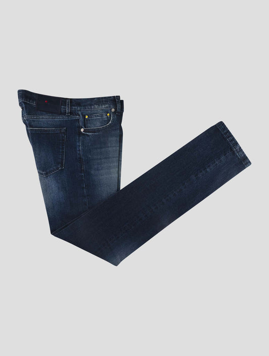 Kiton Blue Cotton Ea Jeans