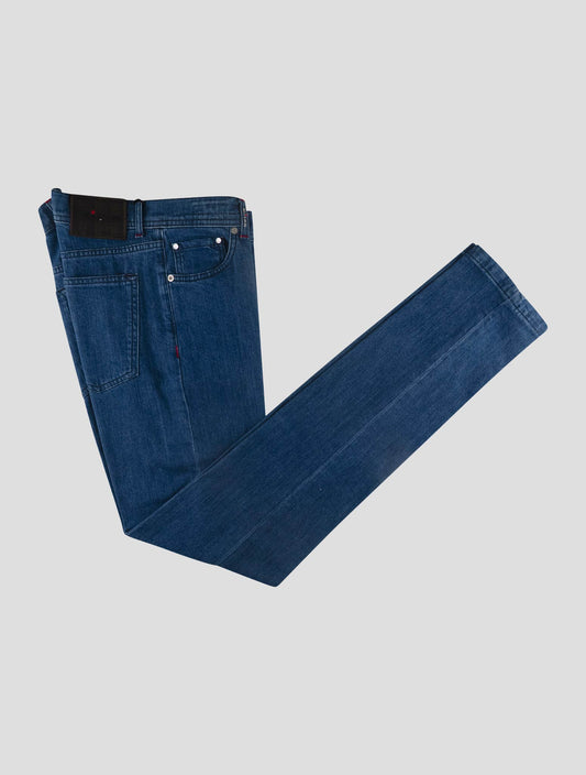 Kiton Blue Cotton Ea Jeans