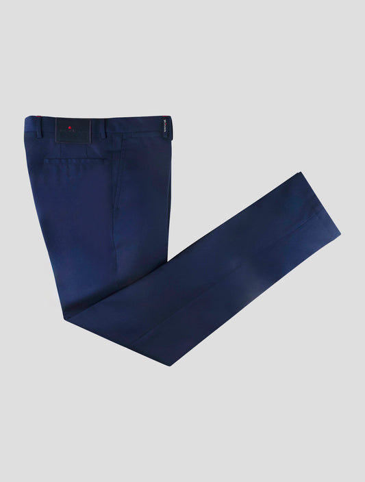 Kiton Blue Virgin Wool Pants
