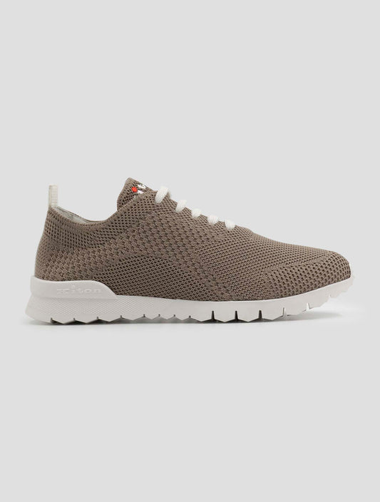 Kiton Brown Cotton Ea Sneakers Women