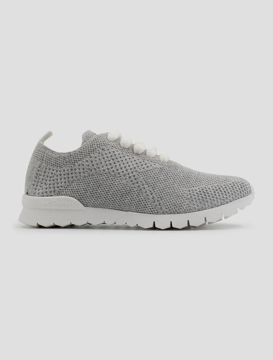 Kiton Gray Cashmere Pl Sneakers Women