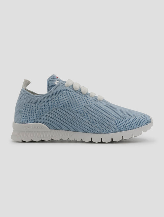 Kiton Light Blue Cashmere Pl Sneakers Women