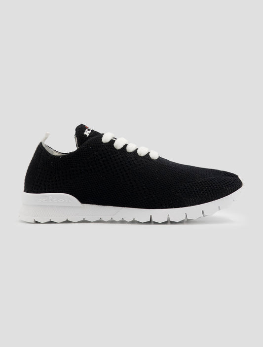 Kiton Black Cashmere Pl Sneakers Women