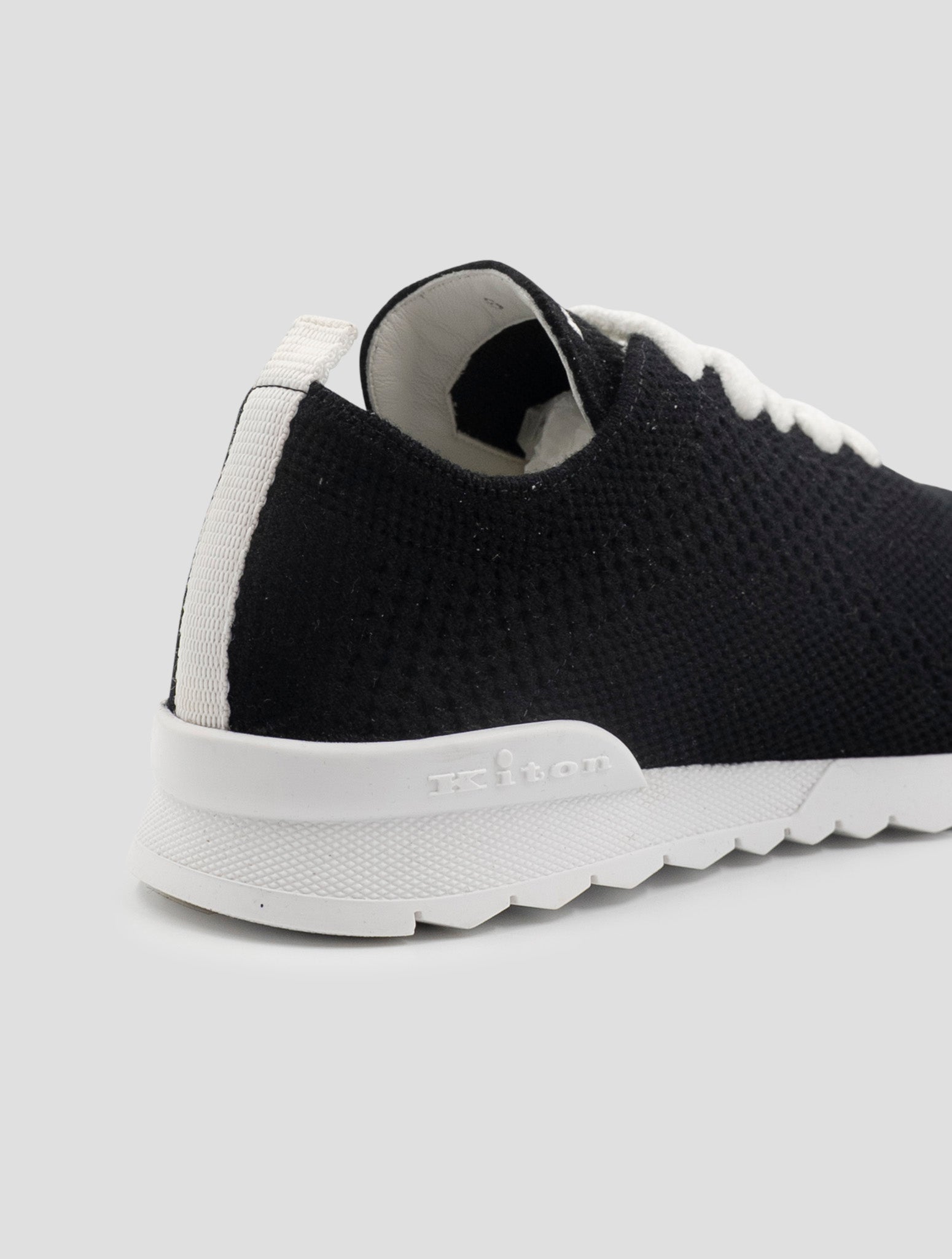 Kiton Black Cashmere Pl Sneakers Women