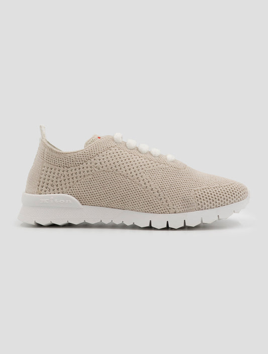Kiton Beige Cashmere Pl Sneakers Women