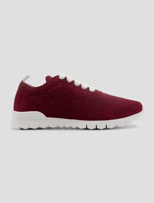 Kiton Red Cashmere Pl Sneakers Women