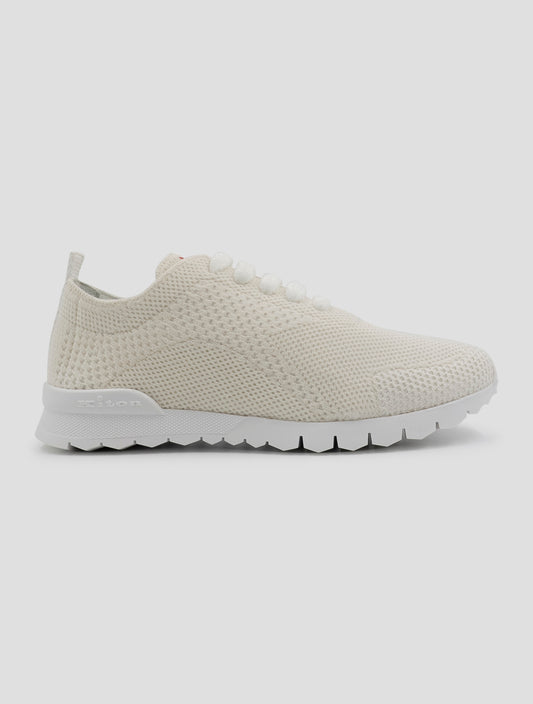 Kiton White Cashmere Pl Sneakers Women