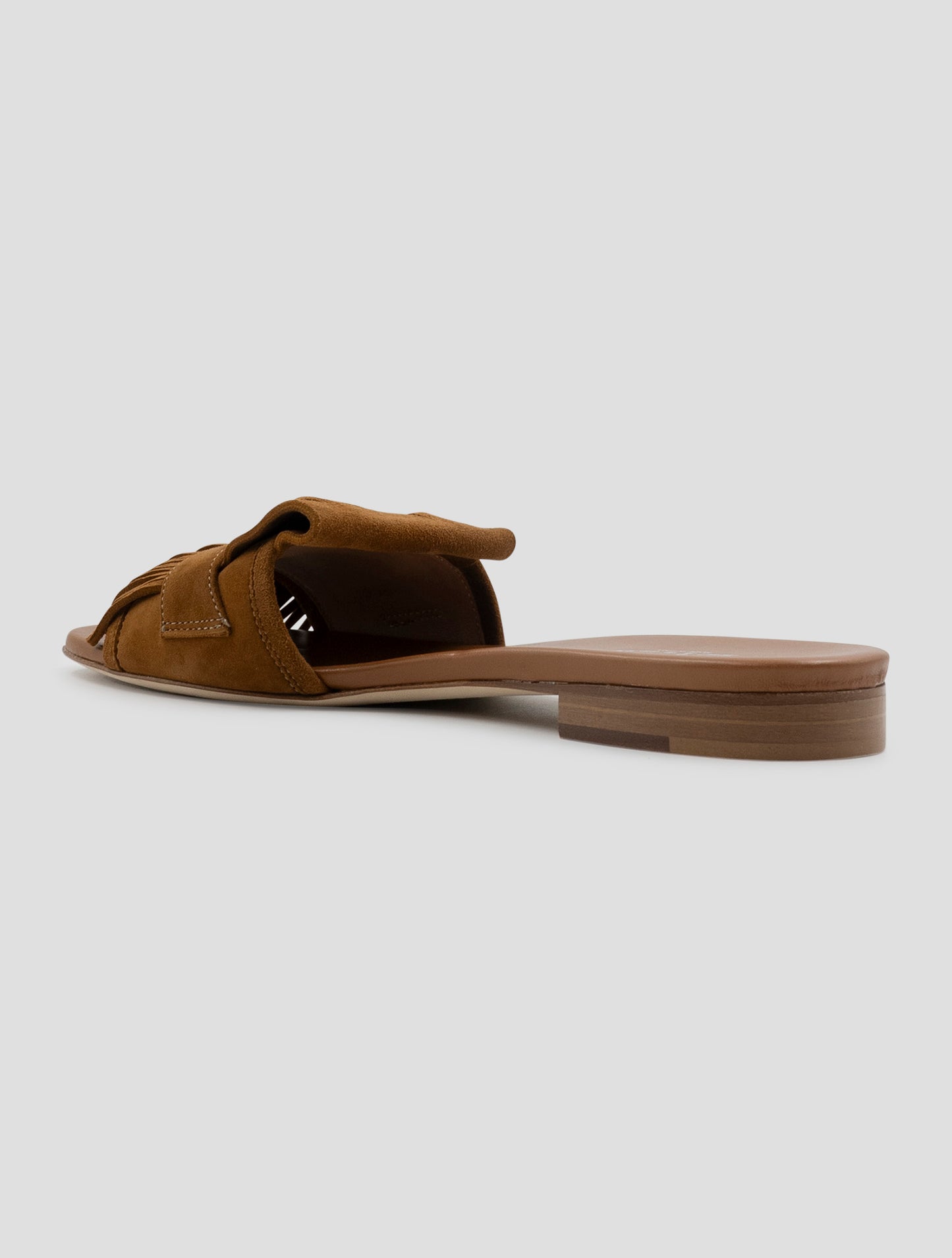 Kiton Brown Leather Suede Sandals Women