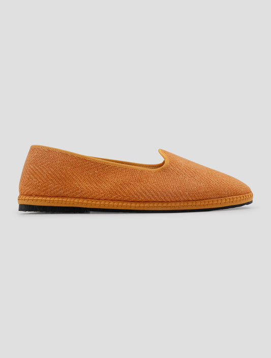 Kiton Orange Wool Linen Silk Lyocell Women