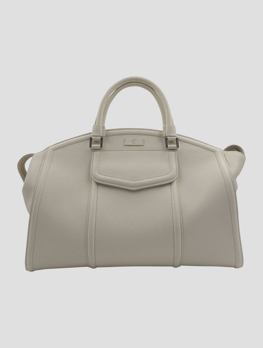Kiton White Leather Bag Women