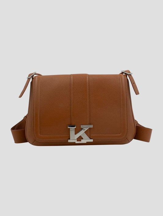 Kiton Brown Leather Bag Women
