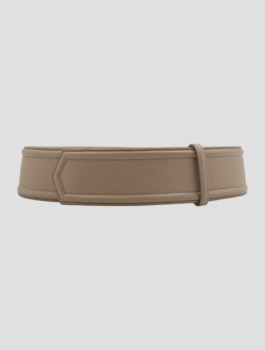 Kiton Beige Leather Deer Belt Women