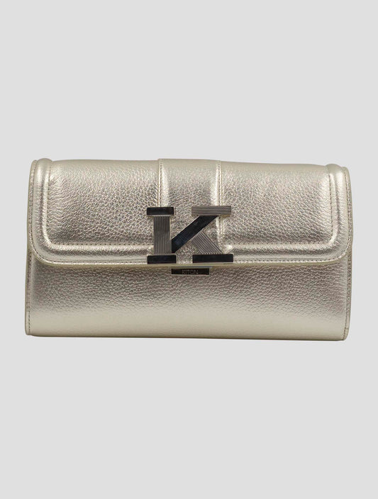 Kiton Gold Leather Bag Women