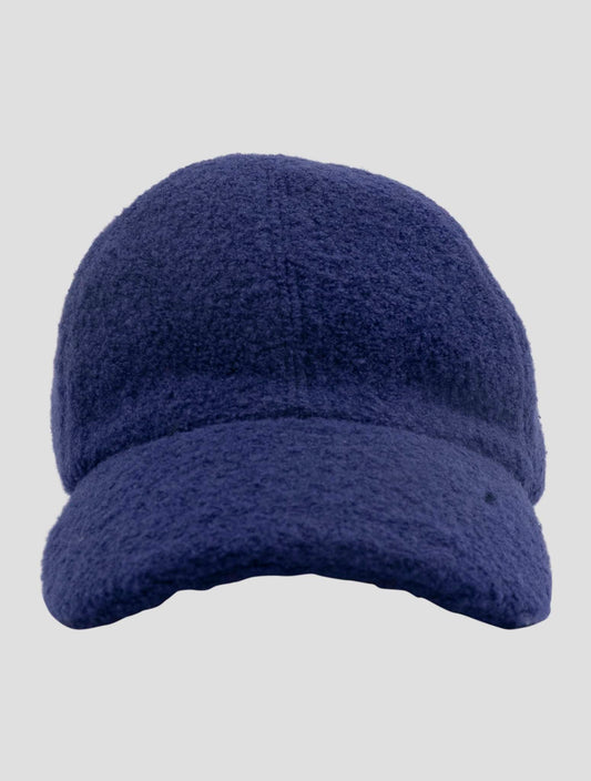 Kiton Blue Wool Baseball Cap Women