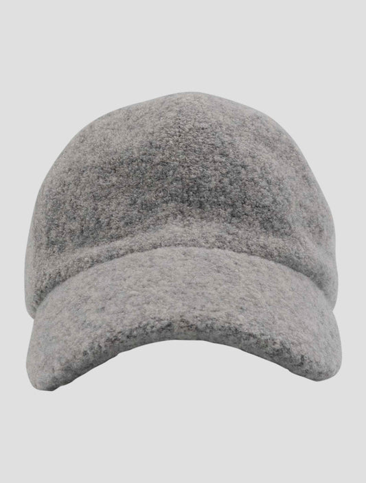 Kiton Gray Wool Baseball Cap Women