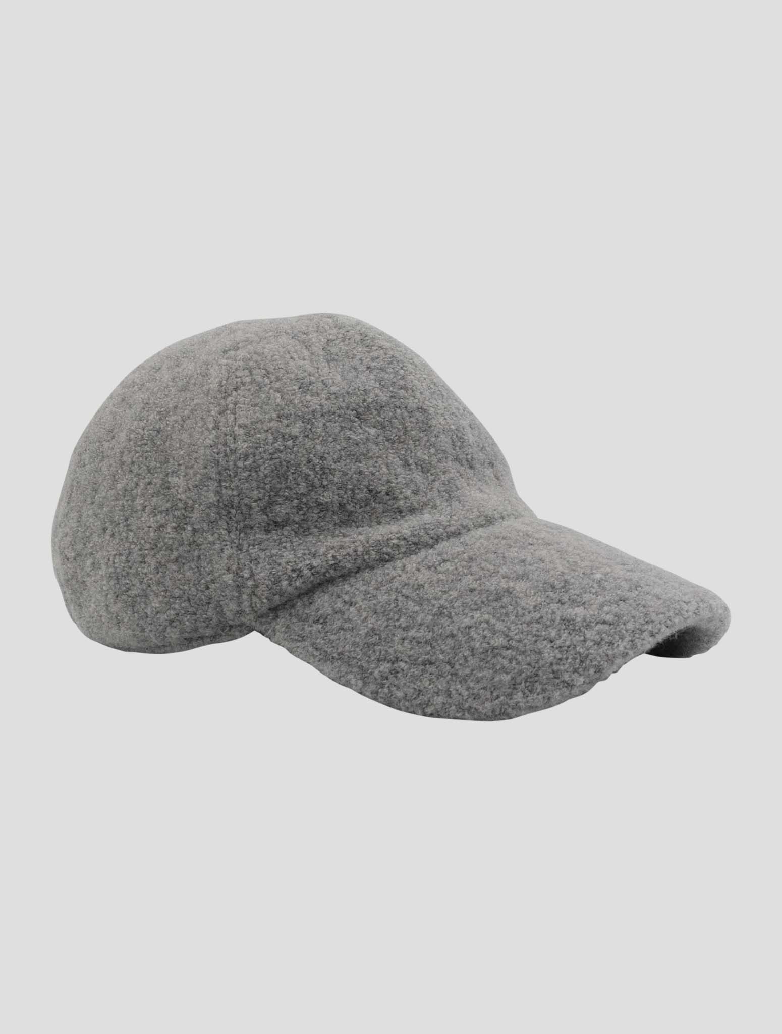 Kiton Gray Wool Baseball Cap Women